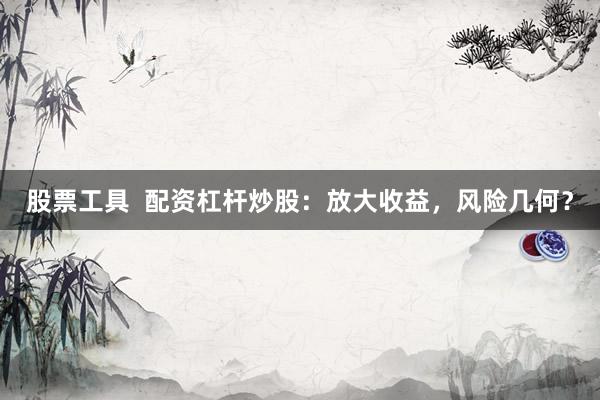 股票工具  配资杠杆炒股：放大收益，风险几何？