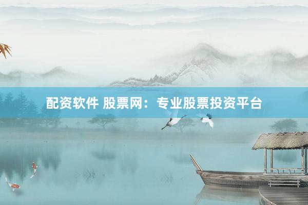 配资软件 股票网：专业股票投资平台
