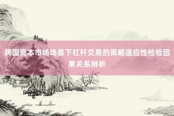 跨国资本市场场景下杠杆交易的策略适应性检验因果关系辨析
